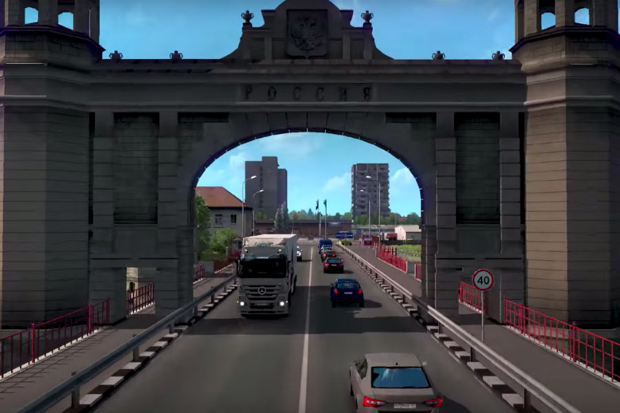 Калининград включили в компьютерную игру про дальнобойщика (видео)