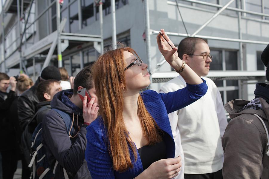 Облачно, с прояснениями: как прошло солнечное затмение в Калининграде (фото)