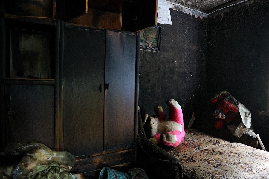 Житель Советска несколько лет жил в сгоревшей квартире
