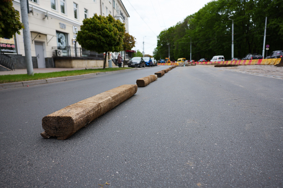 Ради трамвая придется потерпеть: что происходит на пр. Мира из-за перекладки рельсов (фото)