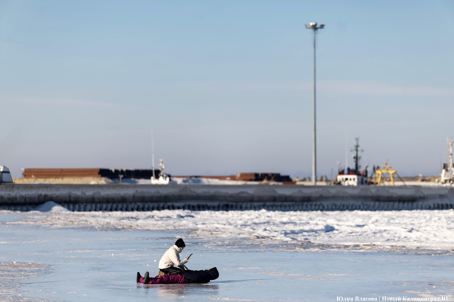 Балтика во льдах: как выглядит побережье после рекордных морозов