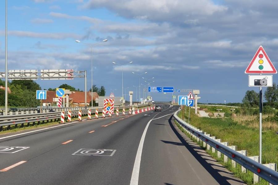 На трассе «Калининград — Черняховск» меняется схема движения в районе пос. Ушаково