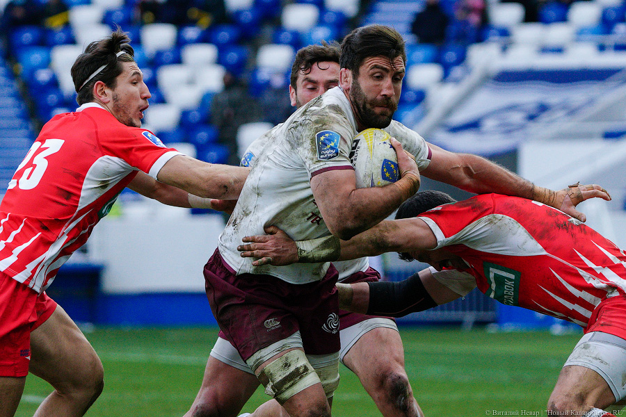 На стадионе «Калининград» снова сыграли в регби. Вот как Россия проиграла Грузии