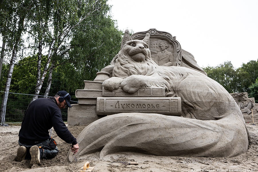 9 июля: в Светлогорске идет подготовка к Фестивалю песчаных скульптур 