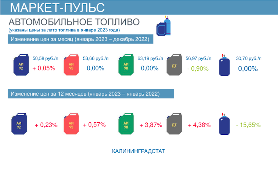 Небольшой «плюс»: как изменились за год цены на бензин (инфографика)