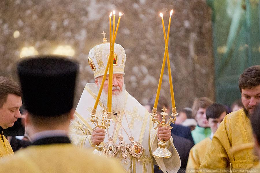 Юбилей мэра и зло одержимости: о чем патриарх Кирилл молился в Калининграде