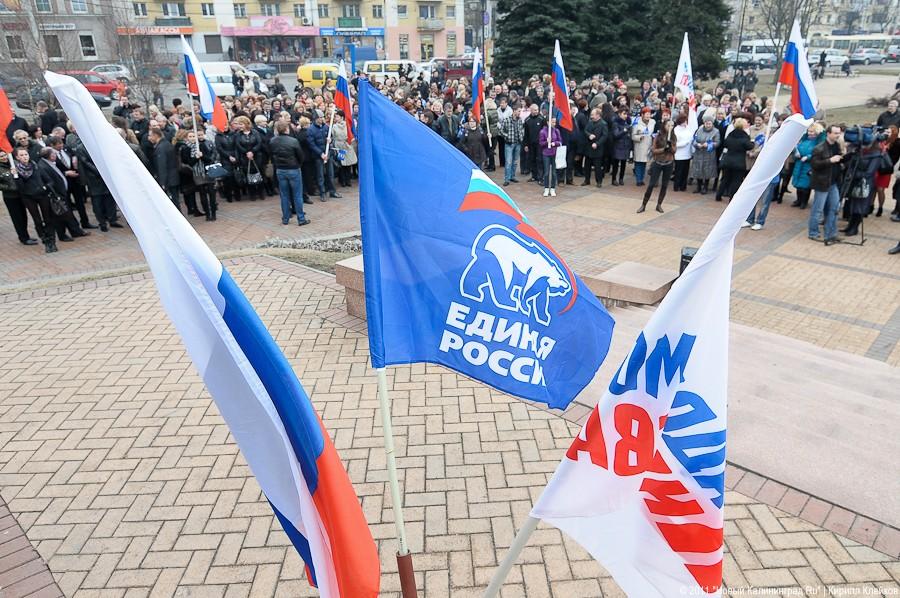 "ЕР" вышла к монументу "Мать-Родина" поблагодарить своих сторонников (+фото)