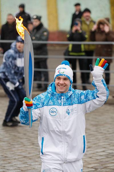 Гори-гори ясно: в Калининграде прошла эстафета паралимпийского огня