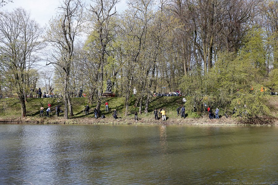 С метлой в руках: в парке Победы прошёл общегородской субботник