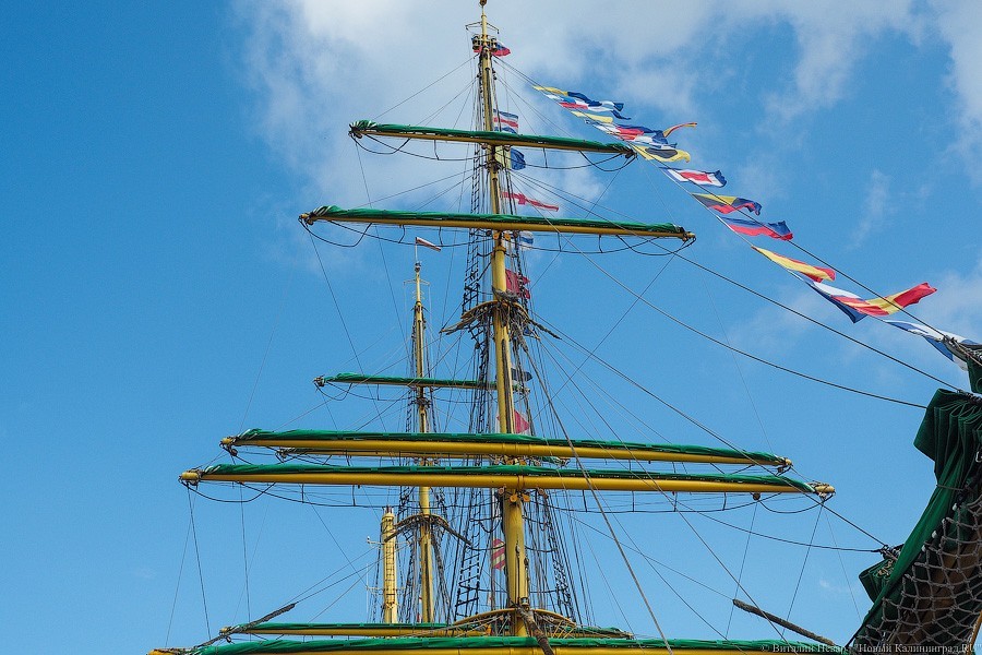 «Александр фон Гумбольдт II»: в Калининграде ошвартовался немецкий барк (фото)