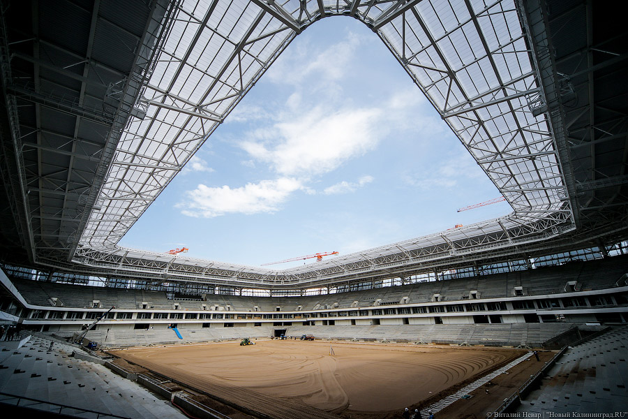 Изгоняющие воду: что увидел вице-премьер Мутко на стадионе к ЧМ-2018