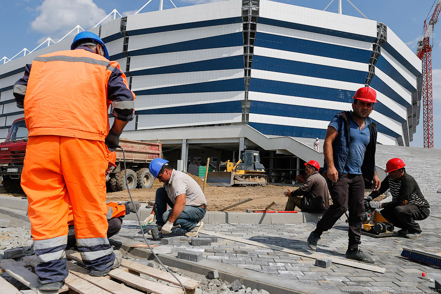 Изгоняющие воду: что увидел вице-премьер Мутко на стадионе к ЧМ-2018