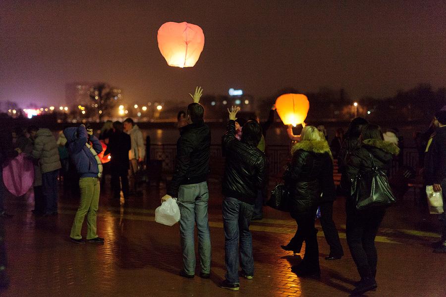 «Город дирижаблей»: фоторепортаж с флешмоба, посвященного встрече весны