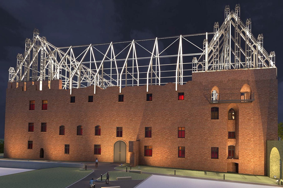 В замке Рагнит хотят установить фальшкровлю (фото)