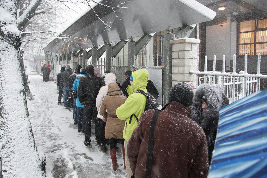 Засыпало: ураган «Ксавьер» принес в Калининград зиму