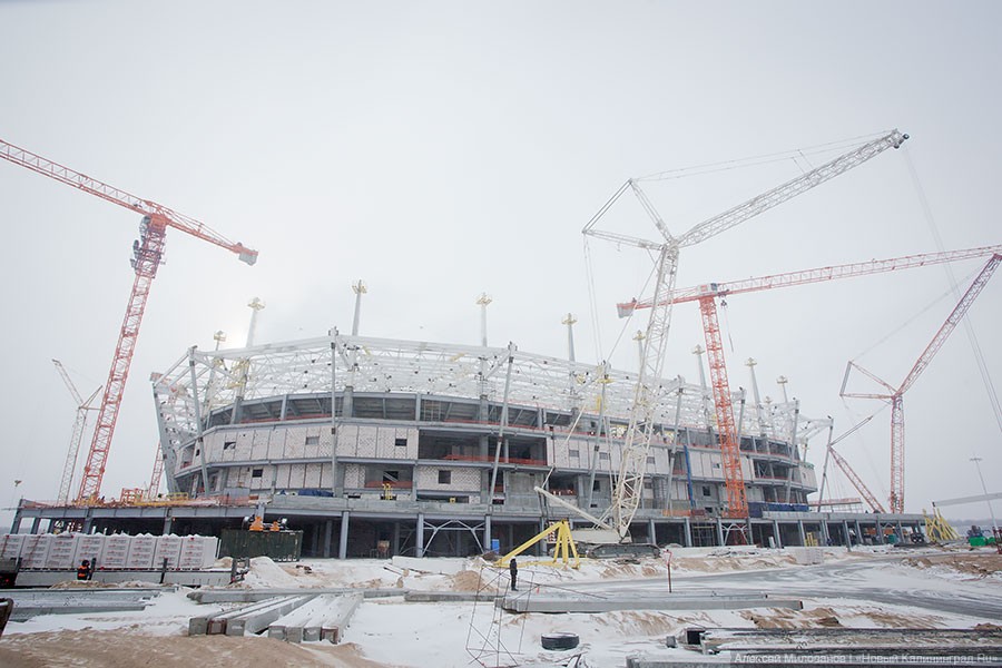 От песочницы до открытия: строительство стадиона «Калининград» в фотографиях