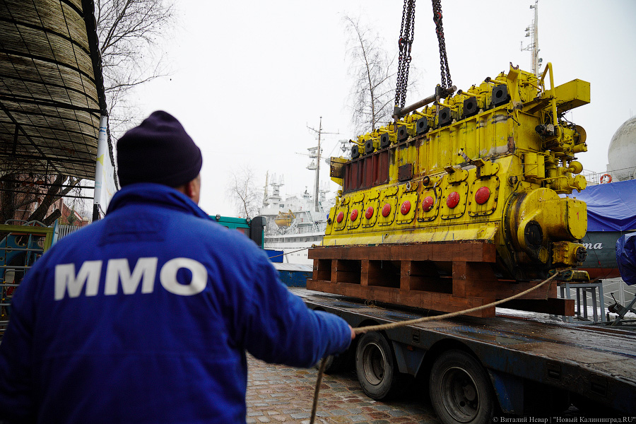 25 экваторов: двигатель «Крузенштерна» стал экспонатом Музея Мирового океана (фото)