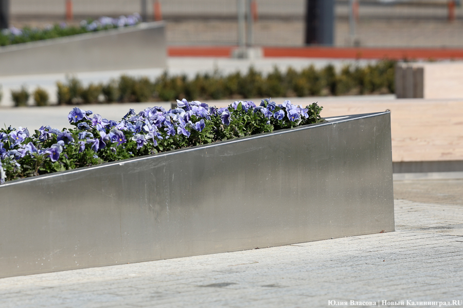 На площади у Дома искусств завершается благоустройство. Вот как она выглядит (фото)