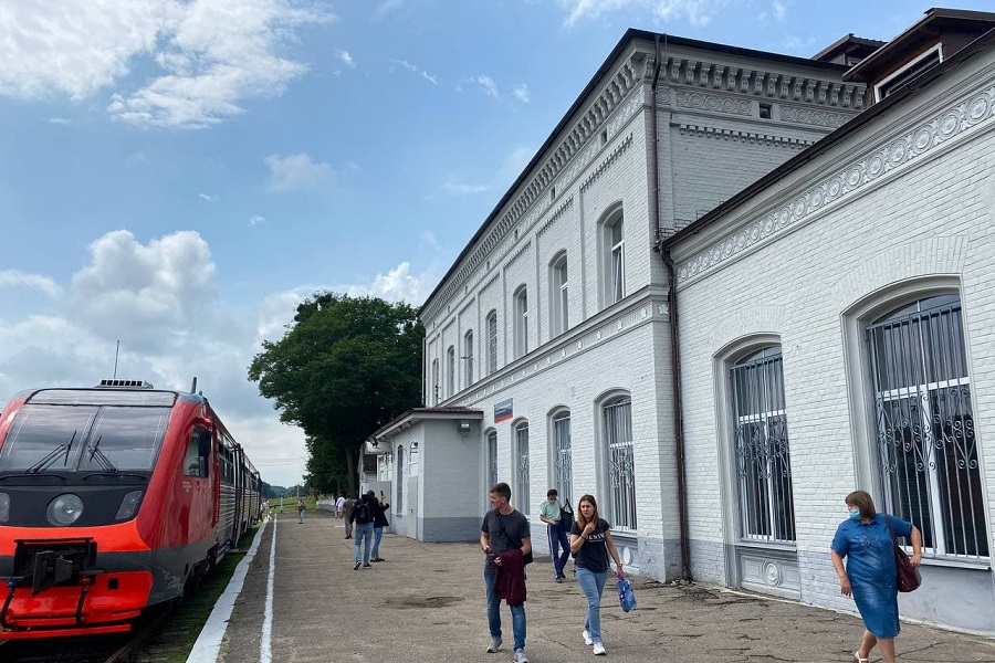 В Железнодорожный начал ходить рельсобус (фото)