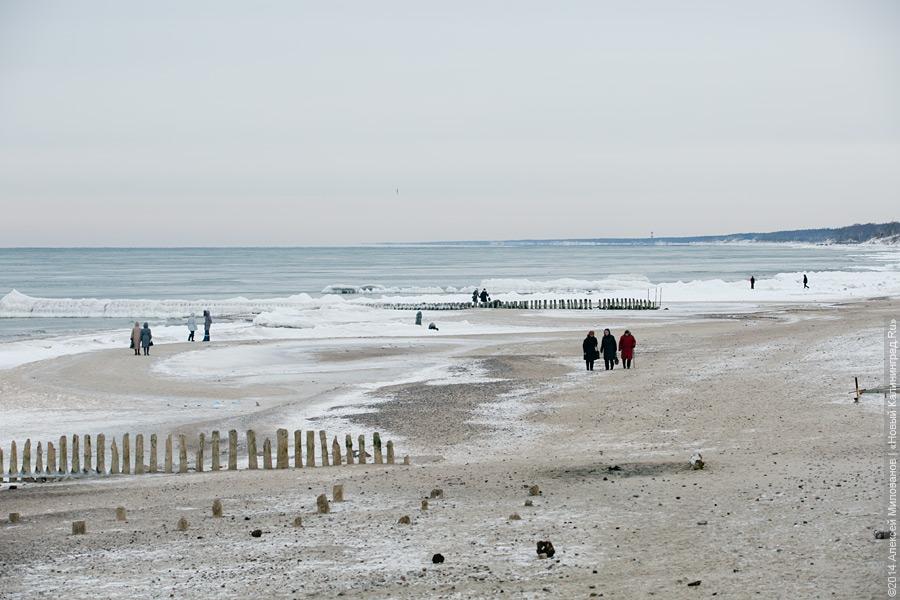 Недоморозило: холодам не удалось сковать льдом берег Балтийского моря