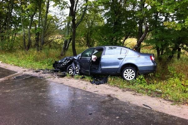 На Зеленоградской трассе водитель выехала на встречную, пострадали двое (фото)