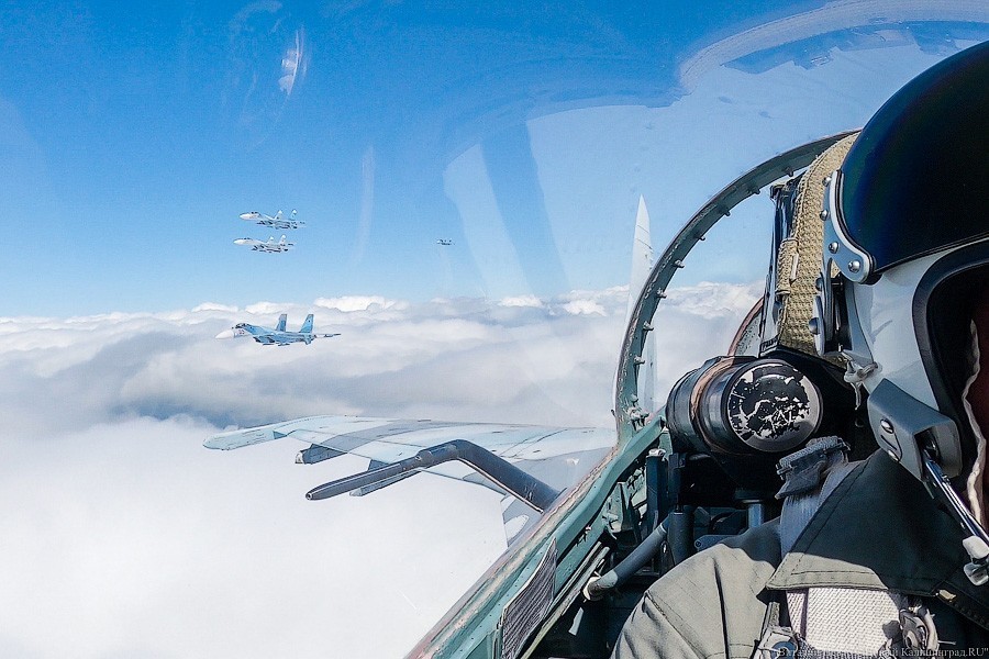 Репетиция парада из кабины истребителя. Фоторепортаж НК