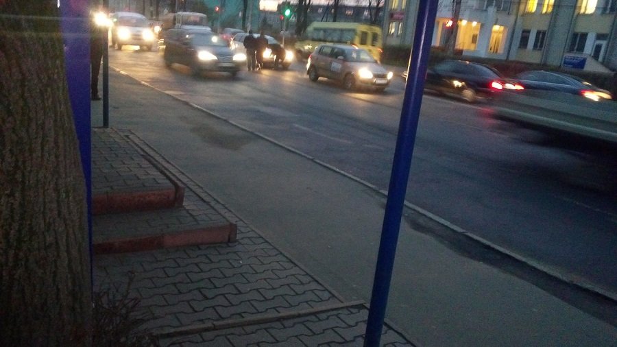 На проспекте Победы из-за ДТП затруднено движение (фото)
