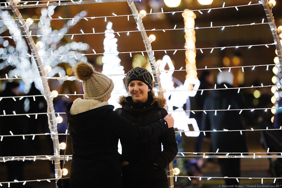 Открути оленю ушко: центр Калининграда украсили к Новому году (фото)