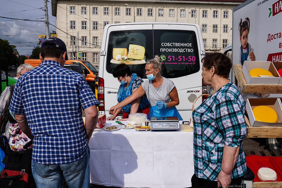 Базар-вокзал: как проходит сельхозярмарка на площади Победы в Калининграде