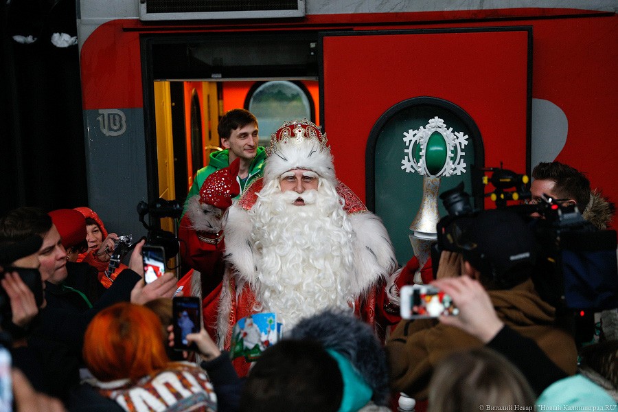 Новый год близко: как в Калининграде встречали Деда Мороза из Великого Устюга