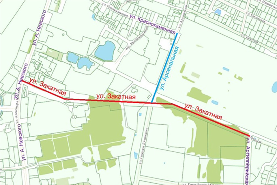 Администрация Калининграда разрывает контракт на проектирование ул. Закатной