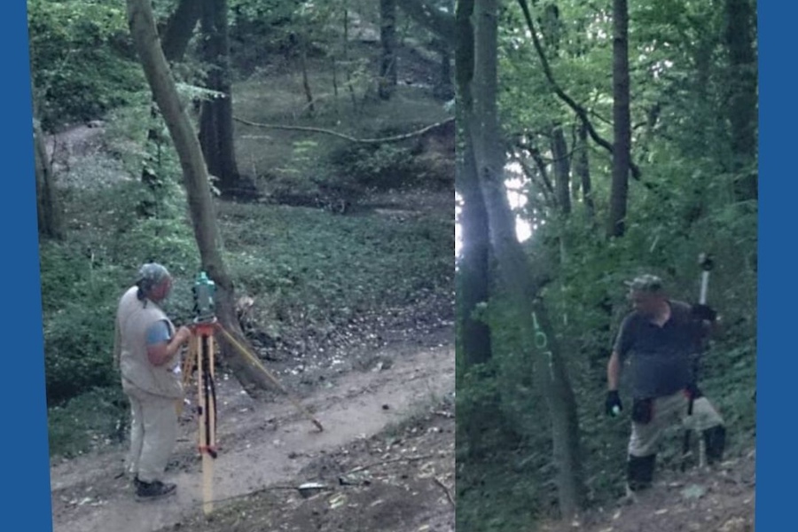 В Пионерском строят лестницу из центрального парка к кольцу новой дороги