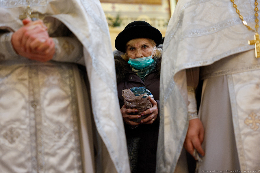 Без проруби, но с литургией: в Храме Христа Спасителя провели праздничную службу (фото)