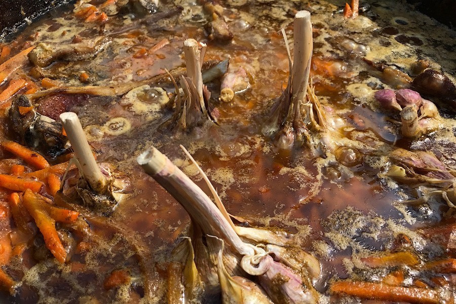 На острове Канта проходит городской пикник. Рассказываем, что успели попробовать