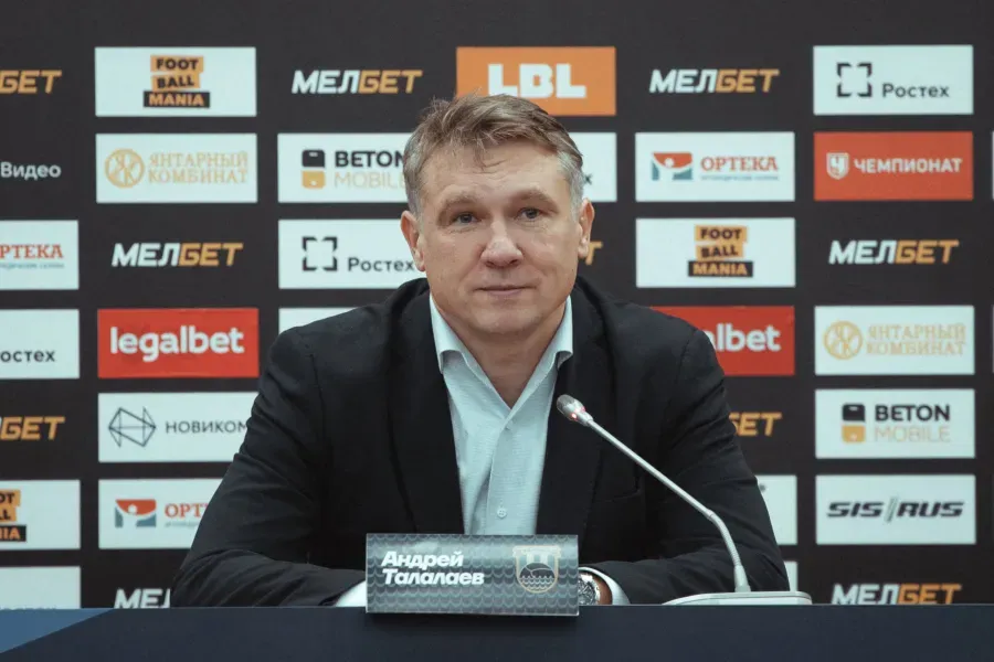 Андрей Талалаев. Фото: ФК «Балтика»