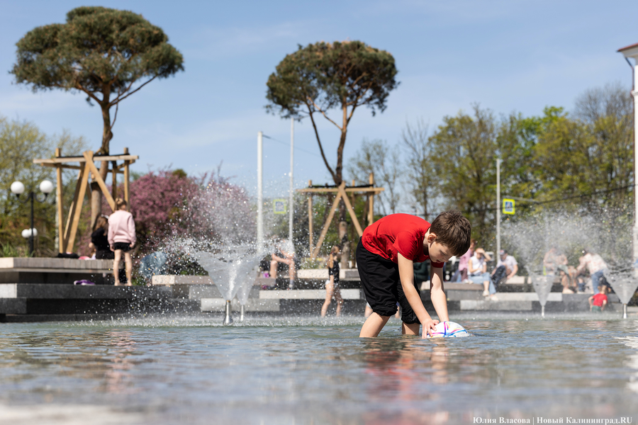 1 мая: открытие фонтана у стадиона «Балтика»
