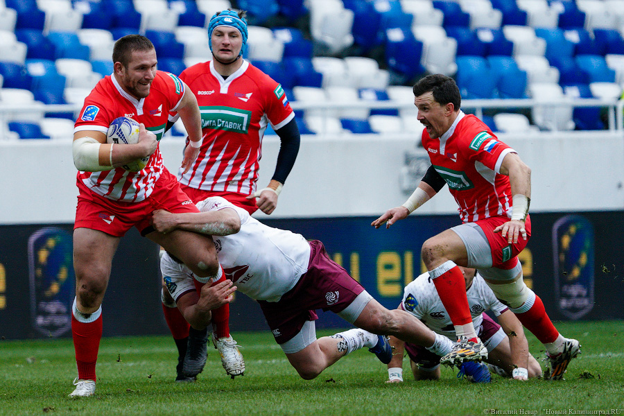 На стадионе «Калининград» снова сыграли в регби. Вот как Россия проиграла Грузии