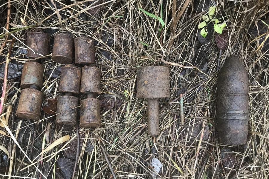 В Люблино нашли схрон старых боеприпасов (фото)