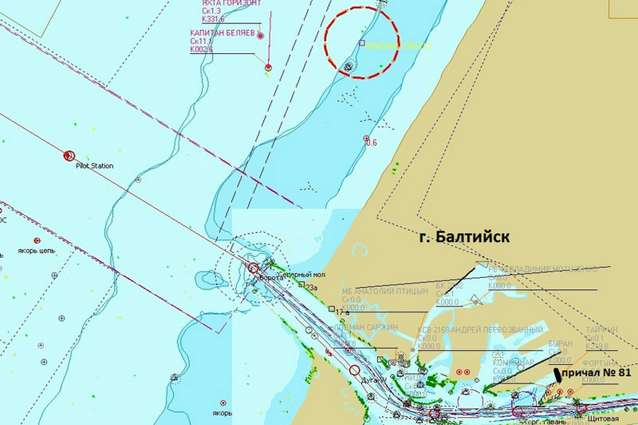 В калининградский порт завели терпящую бедствие яхту из Швеции