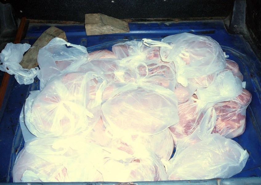 На границе задержана калининградка, пытавшаяся ввезти из Польши 410 кг мяса (фото)