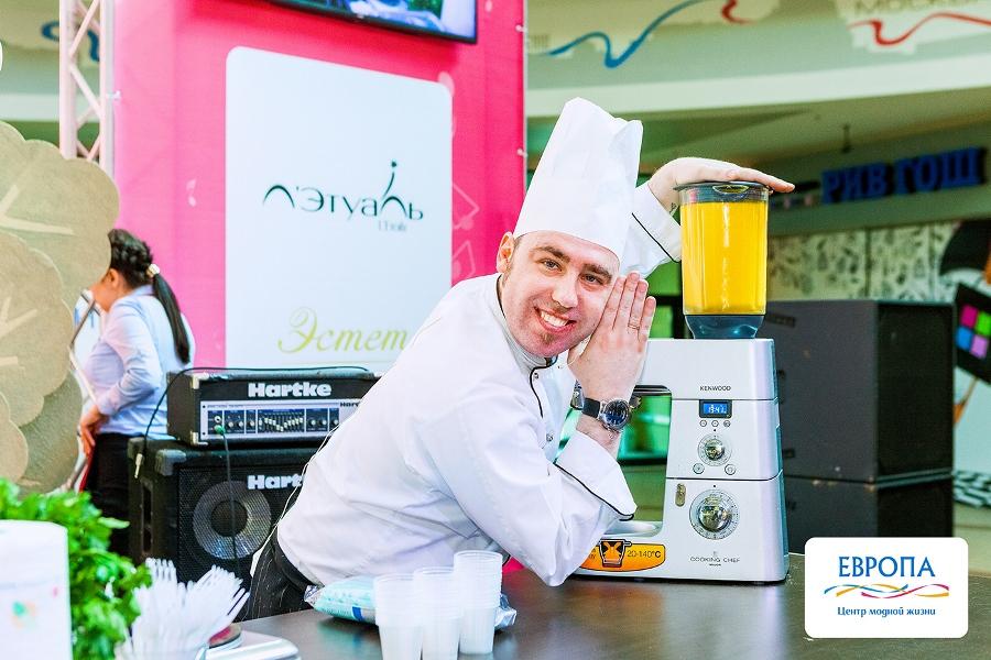 Кухня будущего: кулинарное шоу от «Olivie» на дне рождения ТЦ «Европа»