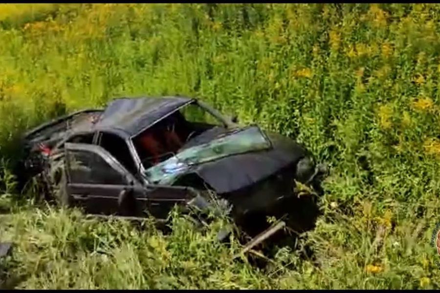 Под Черняховском пьяный мужчина на «Фольксвагене» вылетел в кювет (фото)