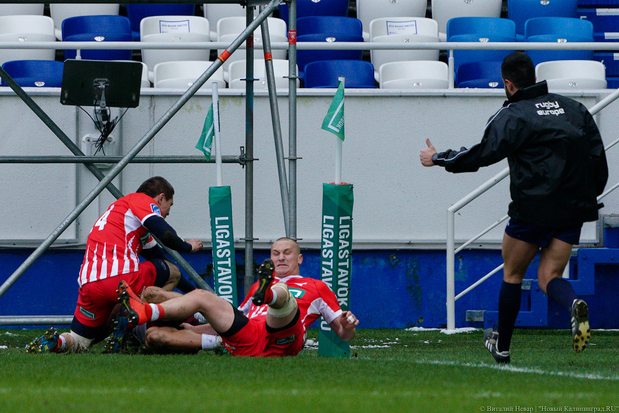 На стадионе «Калининград» снова сыграли в регби. Вот как Россия проиграла Грузии