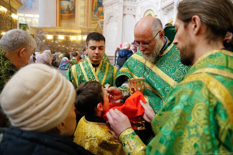 «Цветики да вербочки»: как прошло богослужение в Вербное воскресенье (фото)