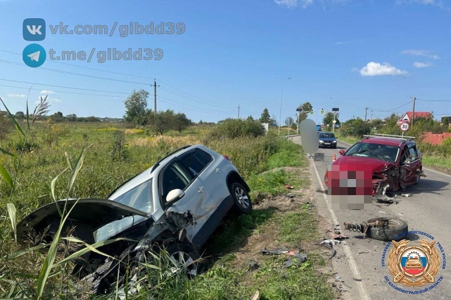 В Гурьевском районе в ДТП пострадал 10-летний ребенок