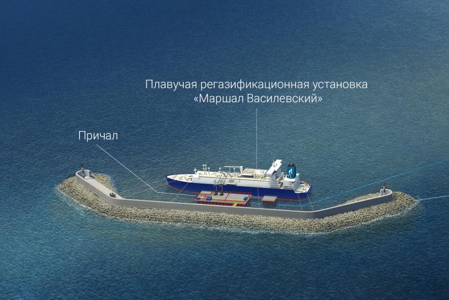 В «Газпроме» объяснили отправку СПГ-терминала для Калининграда в Индию