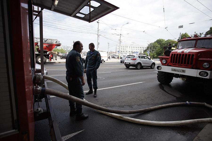 В КГТУ на Советском проспекте произошло задымление, работали 5 пожарных расчётов (+фото)