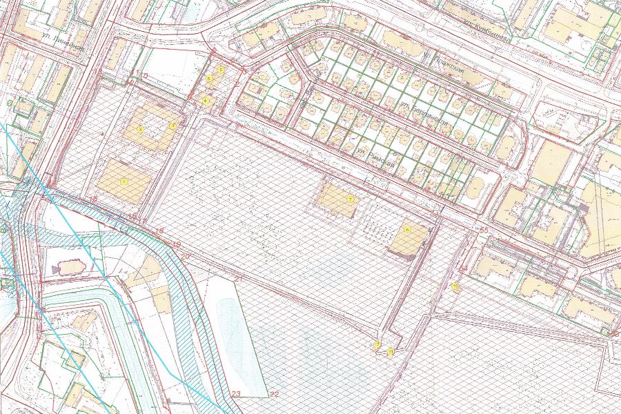 План земельного участка, где будут построены общежития БФУ им.И.Канта