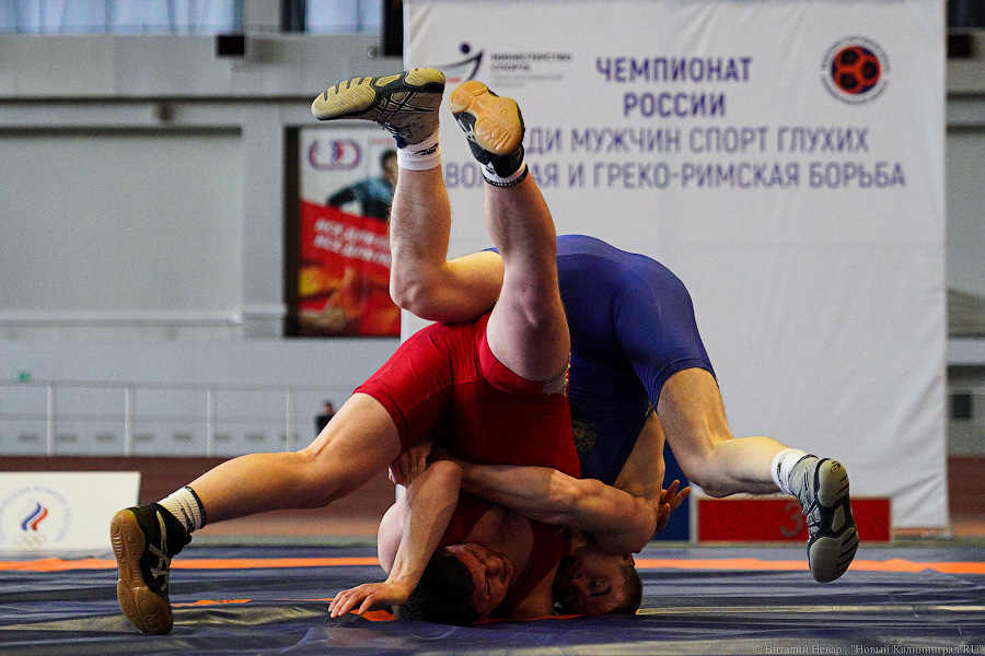 Крючки, узлы, обвивы: в Калининграде проходит чемпионат России по борьбе спорта глухих