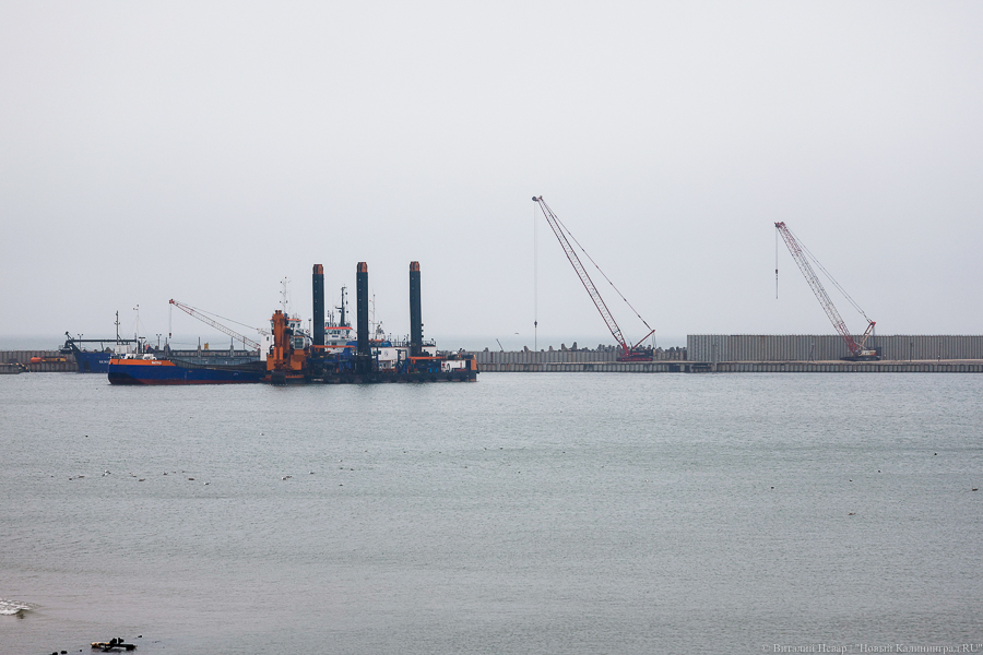 Строительство порта в Пионерском подорожало до 7 млрд. Подрядчику перечисляют почти все деньги